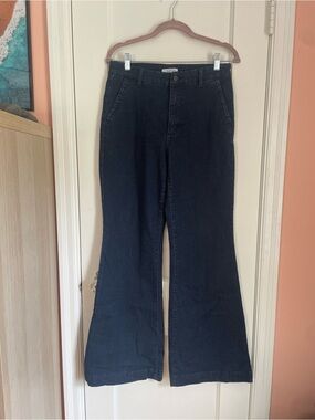Sofia by Sofia Vergara Dark Blue Wide Leg Trouser Jeans